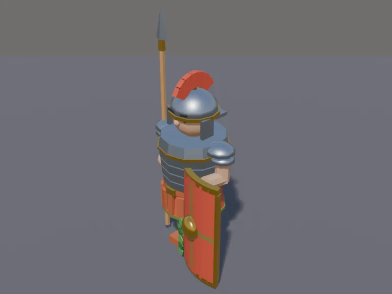 Roman Legionary Soldier, view 3