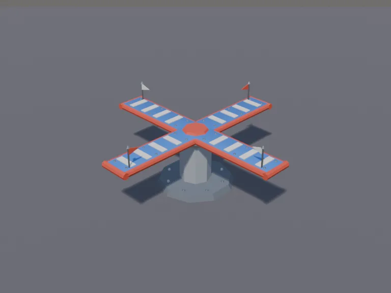 Rotating Cross Platform, view 3
