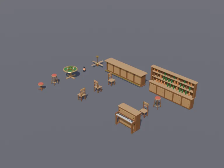 Saloon Interior Set, view 3