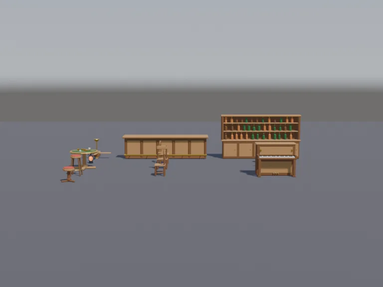 Saloon Interior Set, view 4