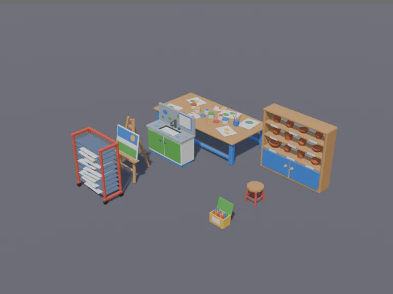 School Art Room Set, view 3