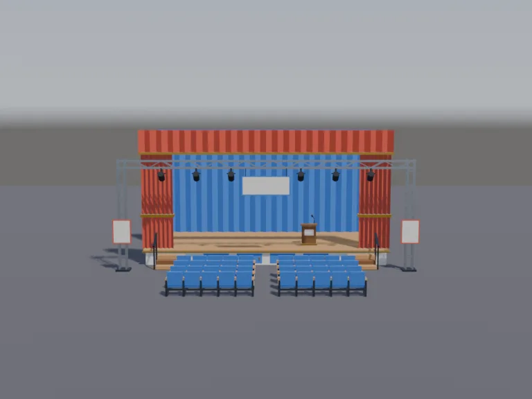 School Auditorium Stage, view 4