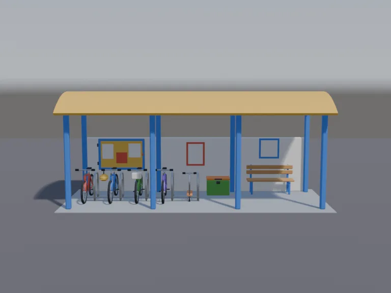 School Bike Shed, view 4