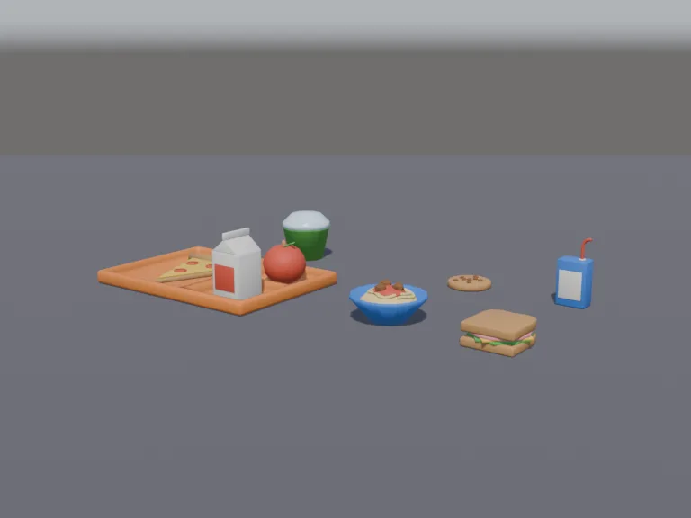 School Cafeteria Food Set, view 2