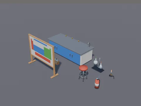 School Chemistry Lab Set