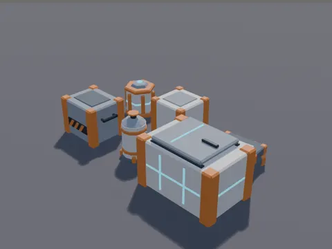 Sci-Fi Cargo Crates
