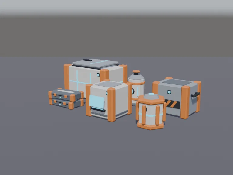 Sci-Fi Cargo Crates, view 2
