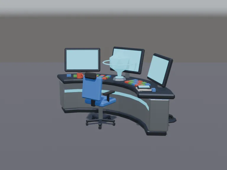 Sci-Fi Command Console, view 2