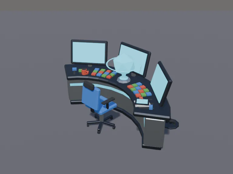 Sci-Fi Command Console, view 3