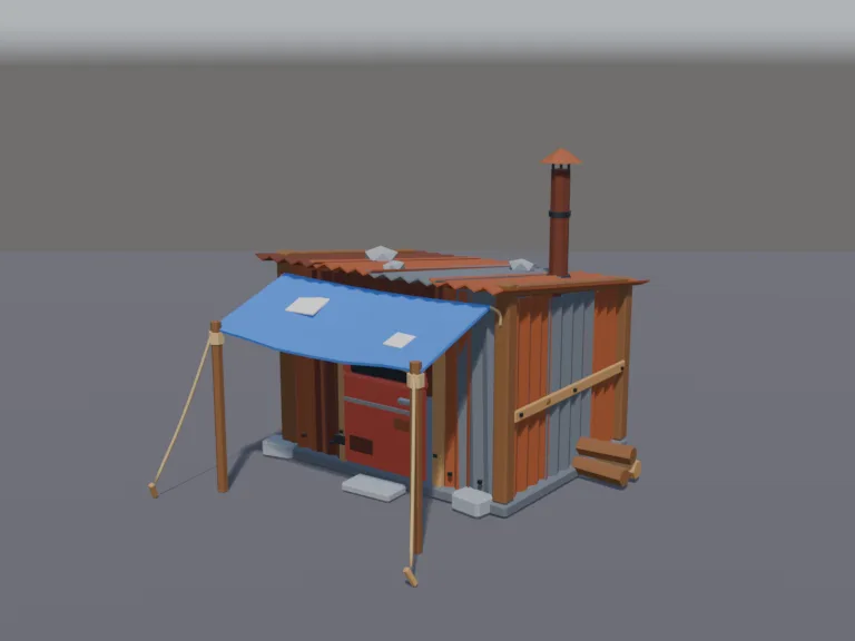 Scrap Metal Shelter, view 2