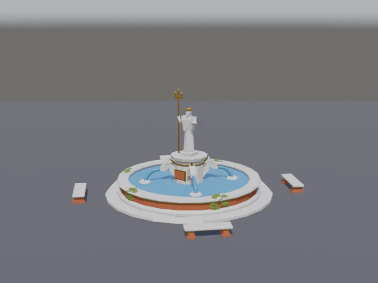 Sea God Fountain, view 2