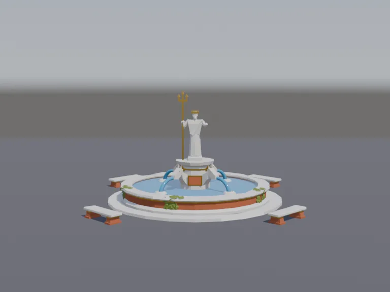Sea God Fountain, view 3
