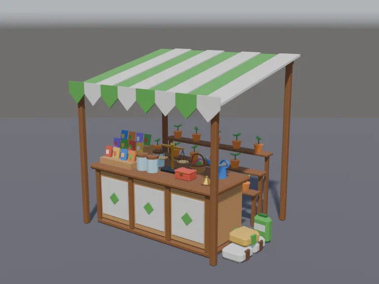 Seed Shop Counter, view 2