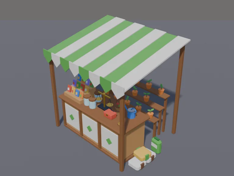 Seed Shop Counter, view 3