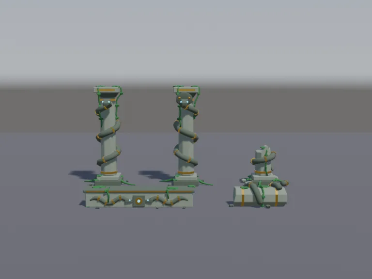 Serpent Temple Pillars, view 4