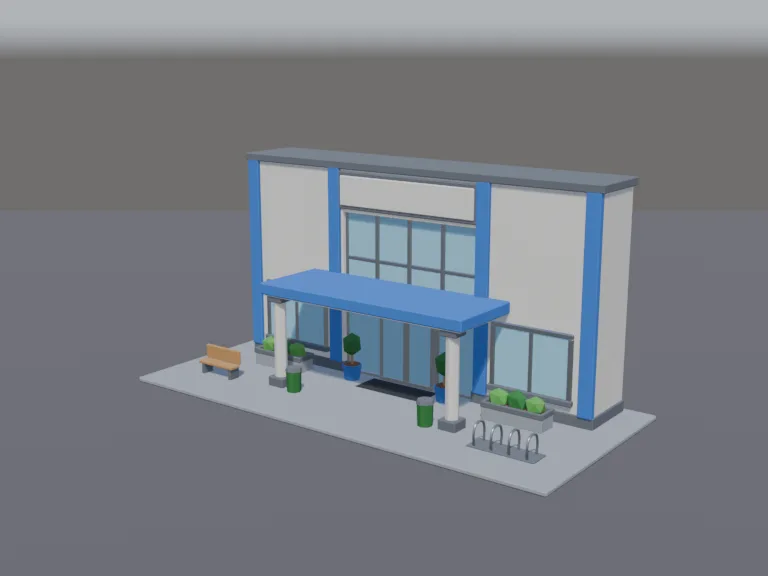 Shopping Mall Entrance, view 2