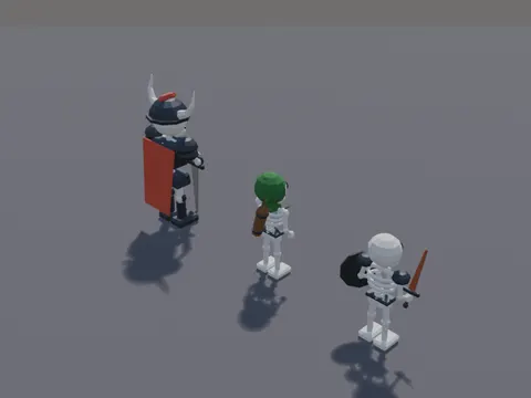 Skeleton Enemy Trio