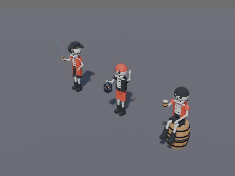 Skeleton Pirate Crew, view 3