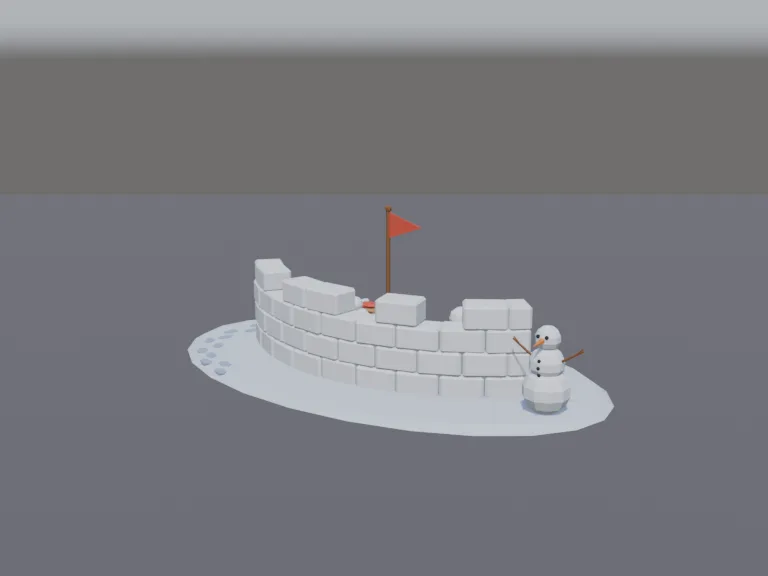 Snowball Fort, view 2