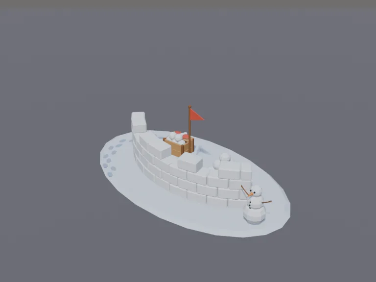 Snowball Fort, view 3