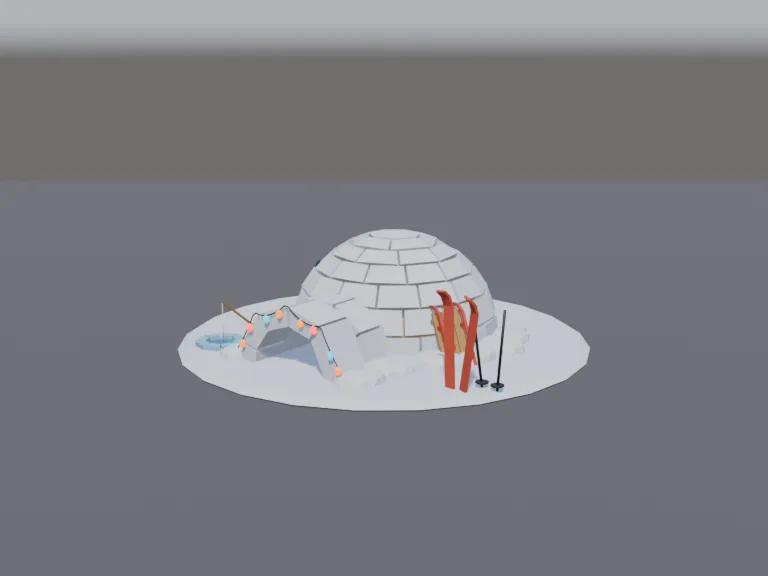 Snowy Igloo Camp, view 2