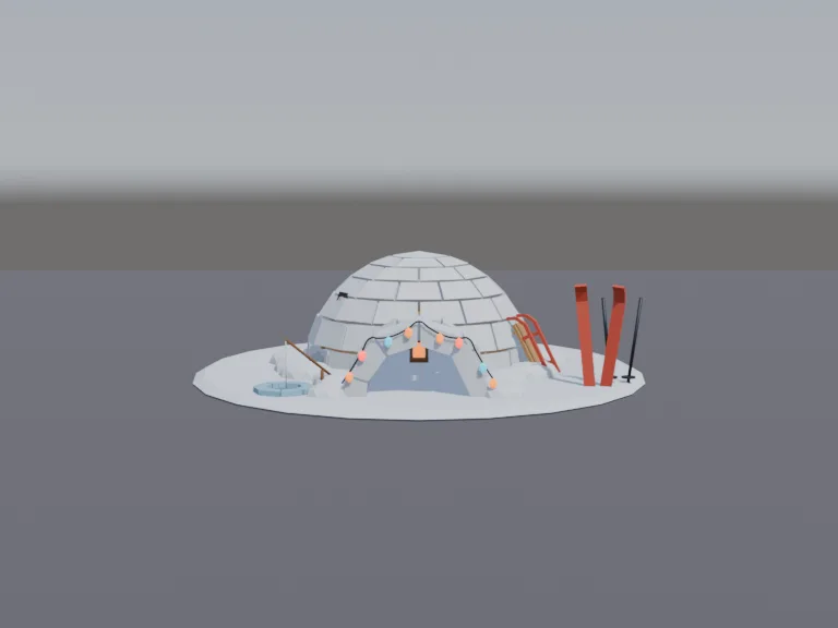 Snowy Igloo Camp, view 4