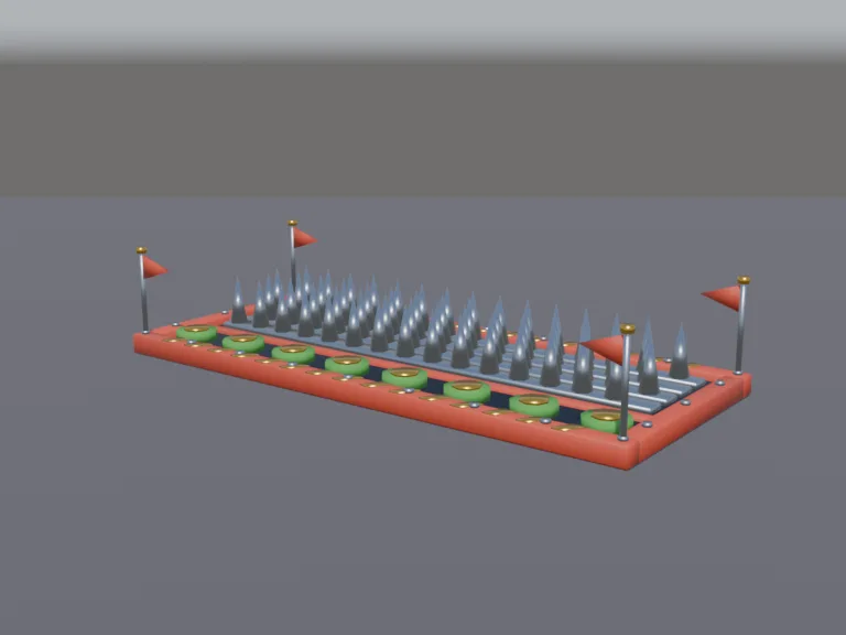Spike Strip Obstacle, view 2
