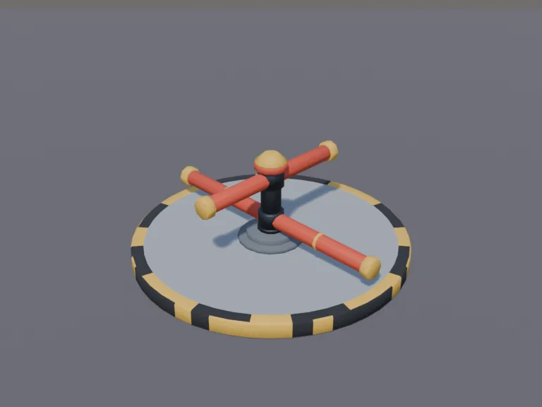 Spinning Bar Obstacle, view 3