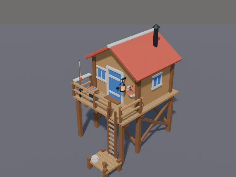 Stilted Fishing Hut, view 3