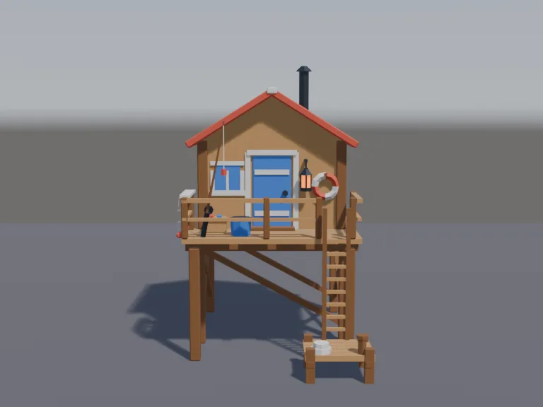 Stilted Fishing Hut, view 4
