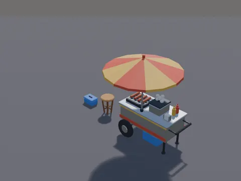 Street Hot Dog Cart