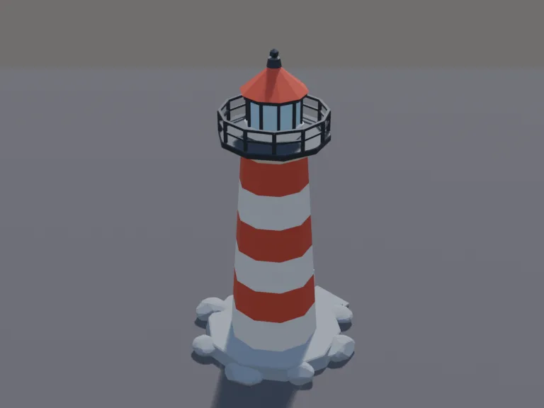 Striped Harbor Lighthouse, view 4