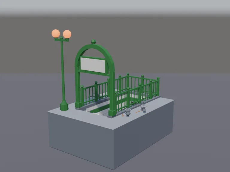 Subway Entrance, view 2