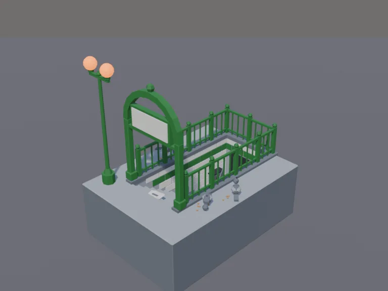 Subway Entrance, view 3