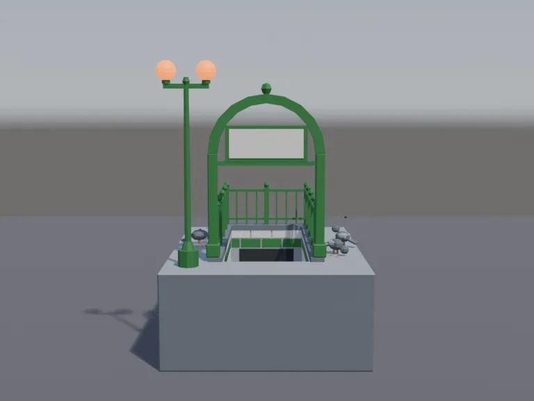 Subway Entrance, view 4