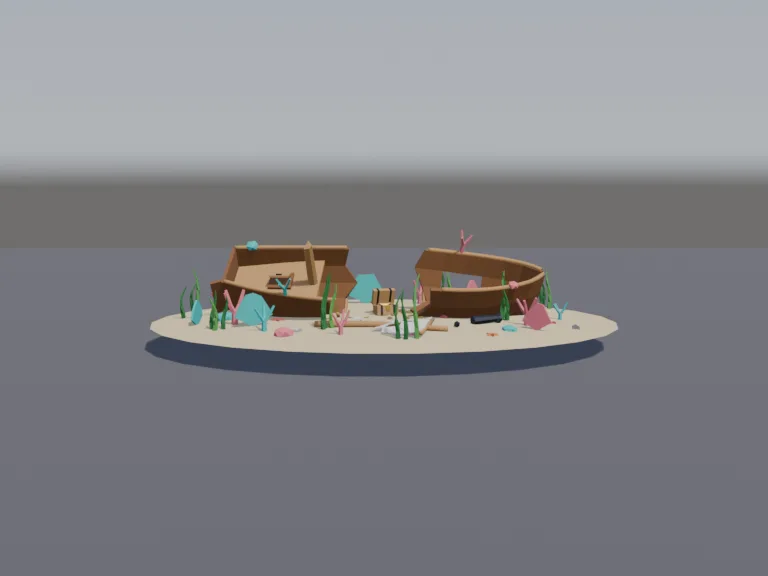 Sunken Pirate Shipwreck, view 4