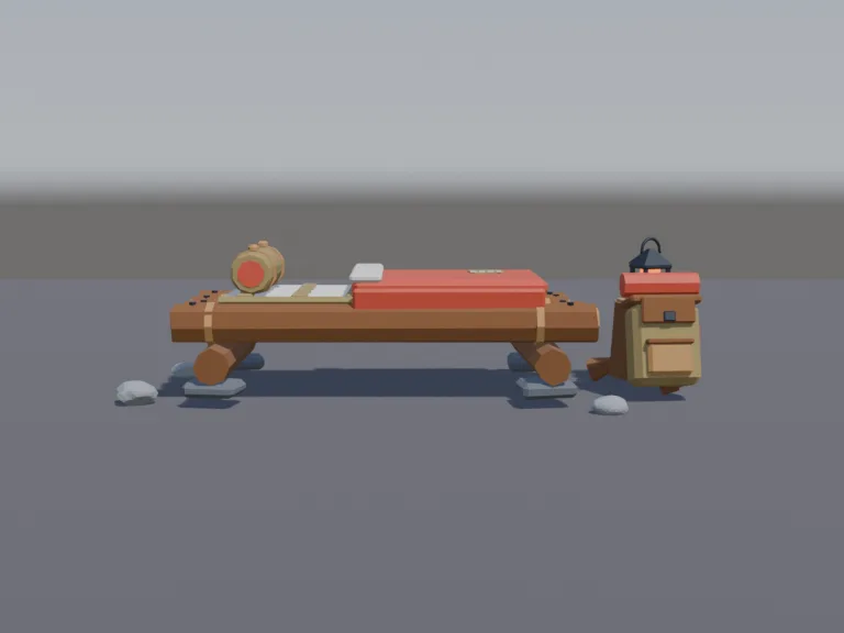 Survival Log Bedroll Camp, view 4