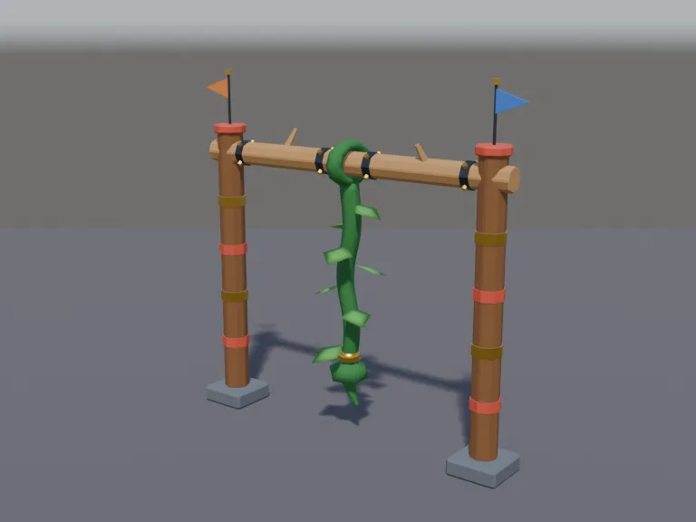 Swinging Vine Obstacle, view 2