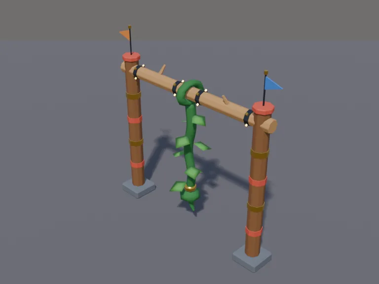 Swinging Vine Obstacle, view 3