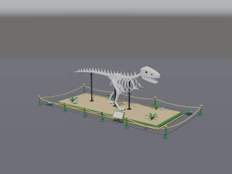 T-Rex Skeleton Display, view 2