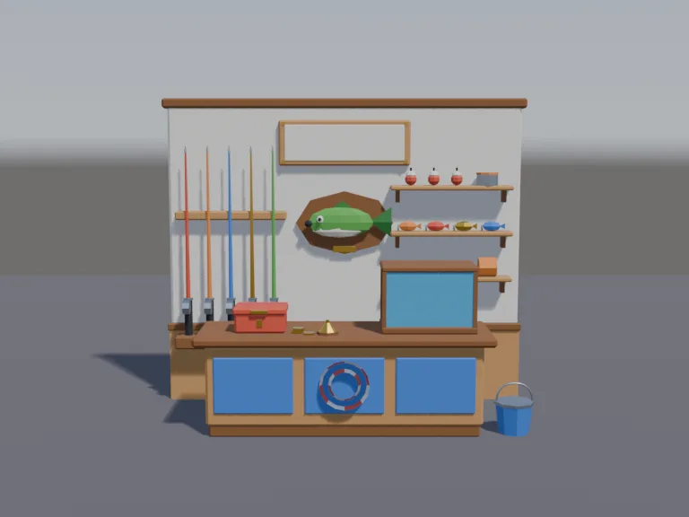 Tackle Shop Counter, view 3