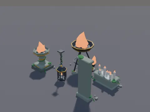 Temple Fire Set