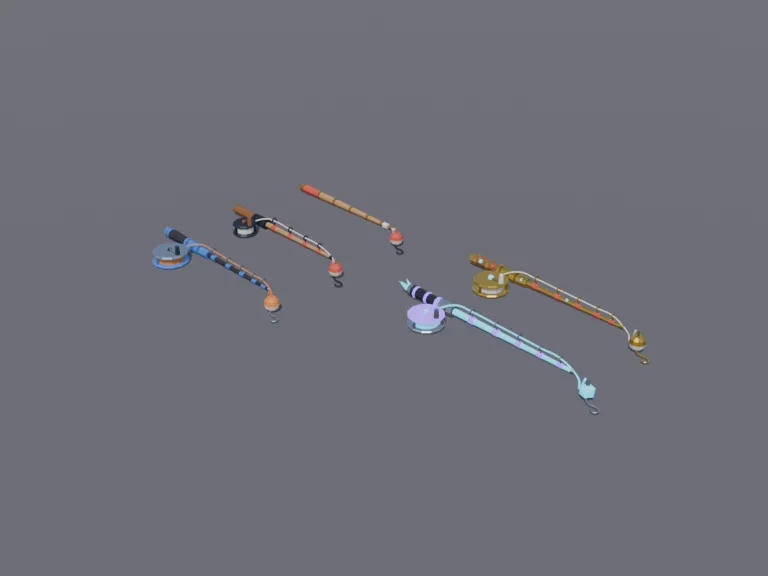 Tiered Fishing Rods, view 3