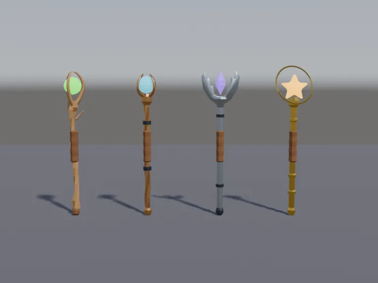 Tiered Magic Staffs, view 3