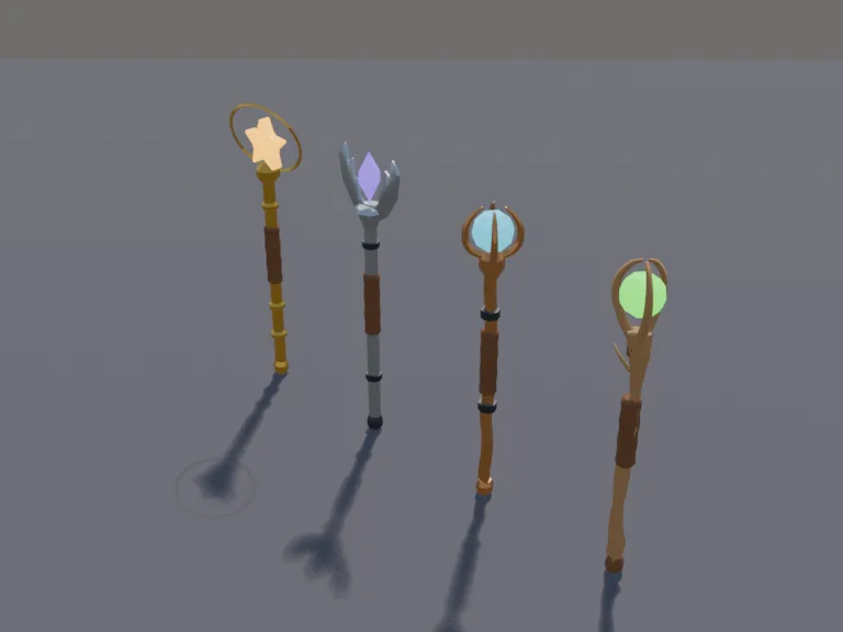 Tiered Magic Staffs, view 4
