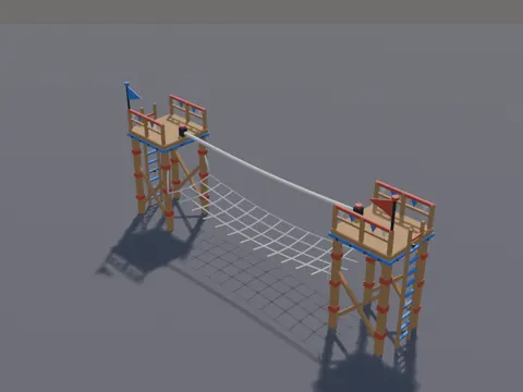 Tightrope Obstacle Course