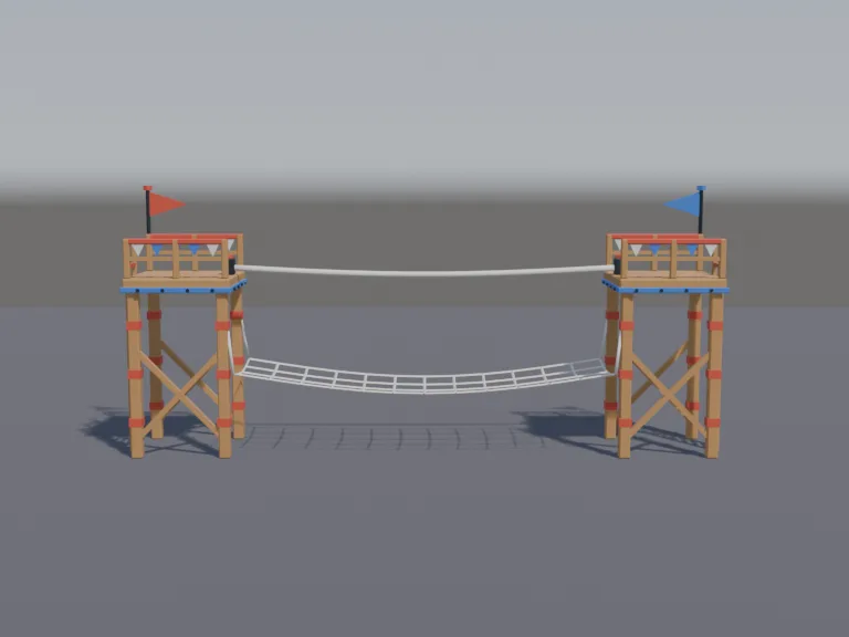 Tightrope Obstacle Course, view 4