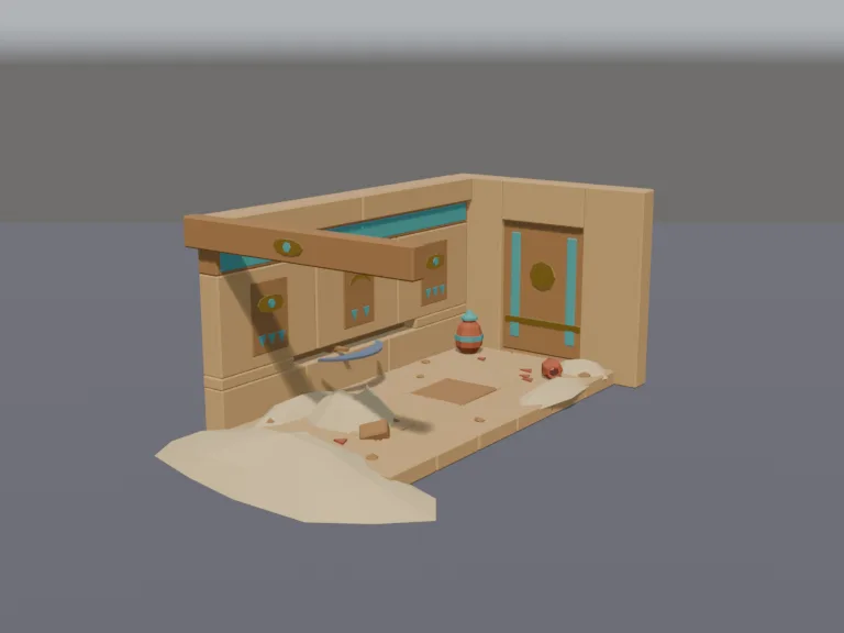 Tomb Trap Corridor, view 2