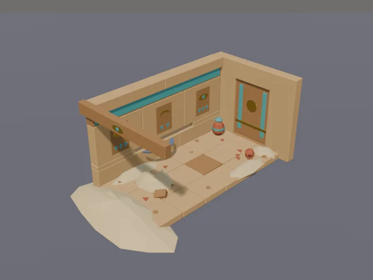 Tomb Trap Corridor, view 3