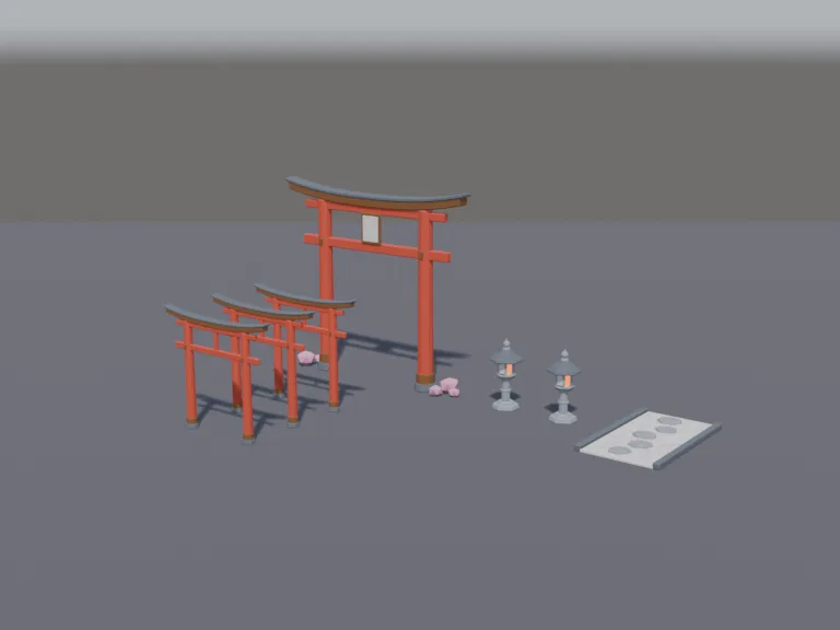 Torii Shrine Gate Set, view 2